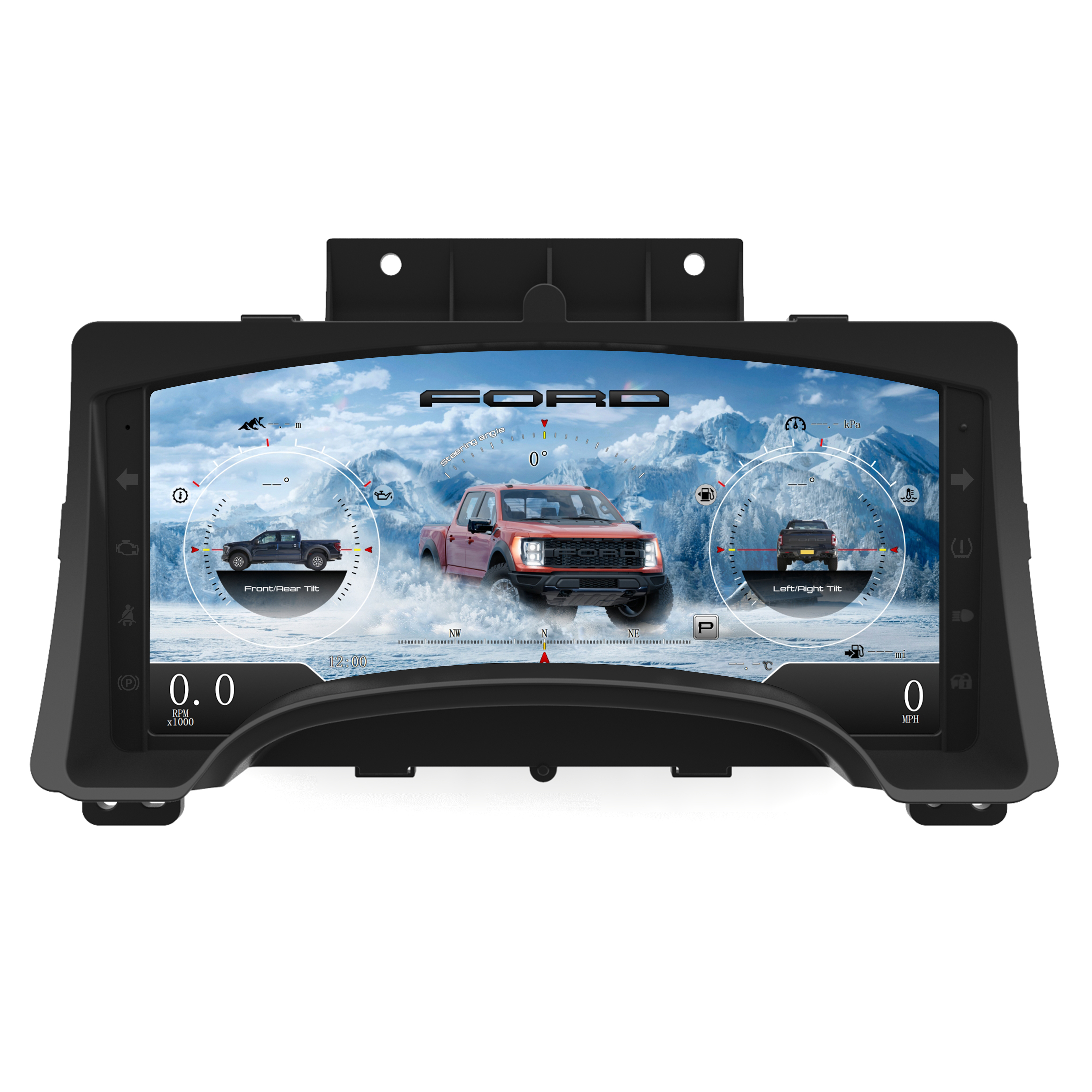 For Ford F150  2009-2014 Car LCD Dashboard Digital Cluster Instrument Speedometer Virtual Cockpit